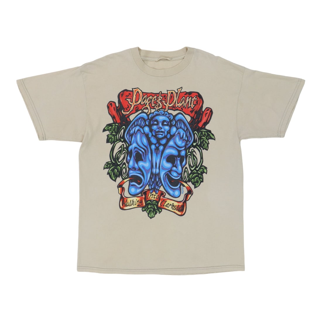 Unique 1998 Lost Colors Jimmy Page Robert Plant Reworked Tour Shirt (1 of 5)
