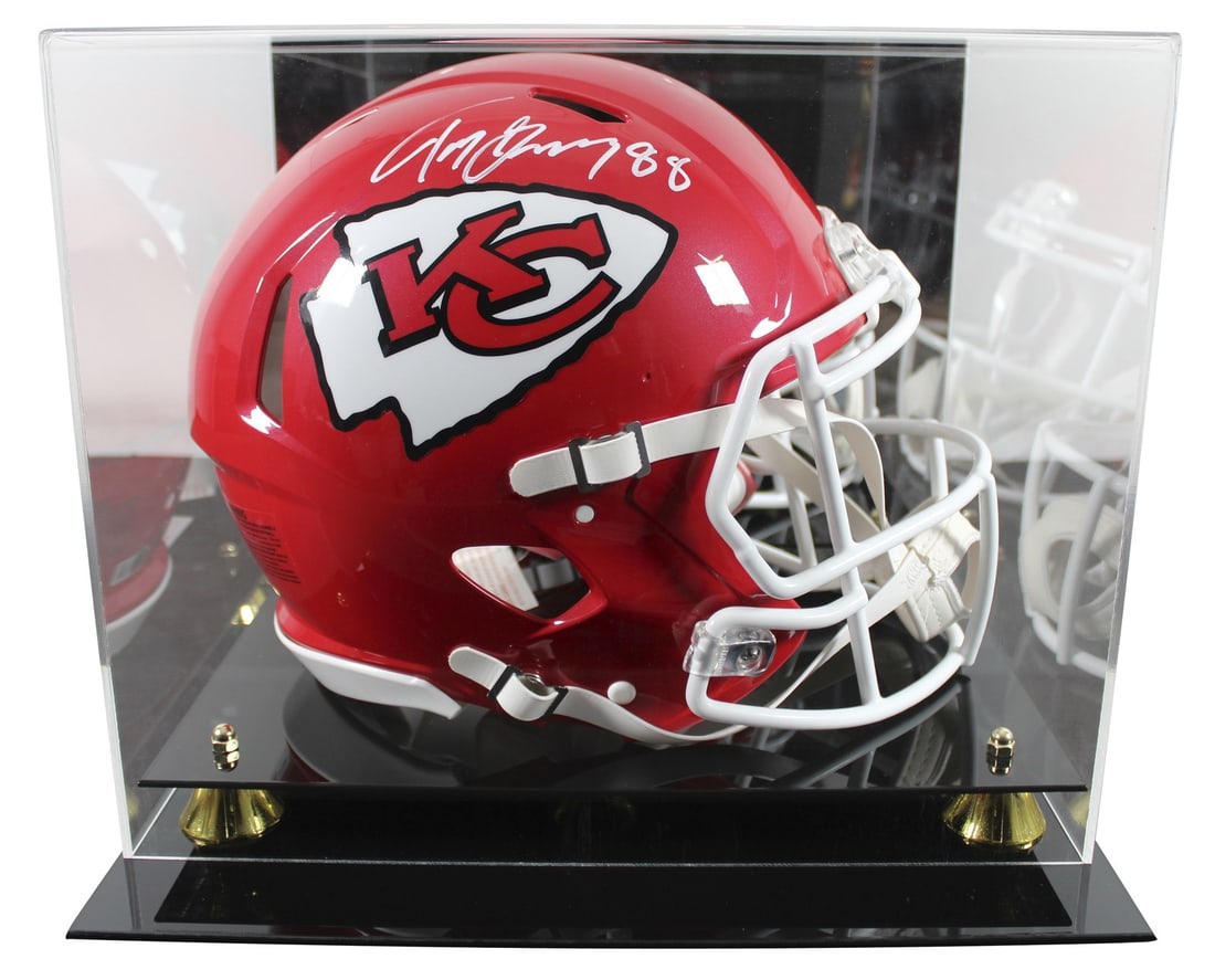 Tony Gonzalez autographed Chiefs full size Speed Proline helmet with case BAS: Tony Gonzalez autographed Chiefs full size Speed Proline helmet with case BAS This is an original autographed full size Speed Proline helmet signed by Tony Gonzalez of the Kansas City Chiefs. It inclu