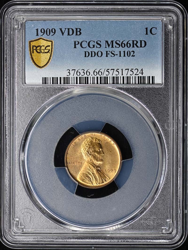 PCGS MS66RD 1909 VDB Lincoln Cent FS-1102 Wheat Reverse (1 of 4)
