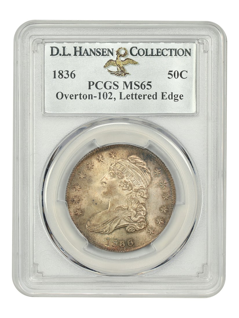 1836 Capped Bust Half Dollar 50C PCGS MS65 O-102 (1 of 4)