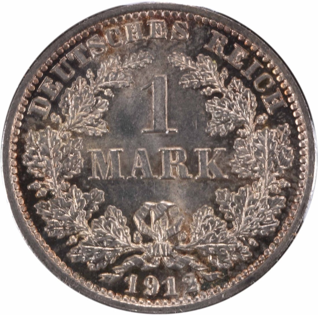 1912 East Germany 1 Mark KM14 Silver Coin Uncertified BU: 1912 East Germany 1 Mark KM14 Silver Coin Uncertified BU This 1912 East Germany 1 Mark (KM14) coin is a remarkable piece of history, showcasing a brilliant uncirculated (BU) grade. Crafted from silver