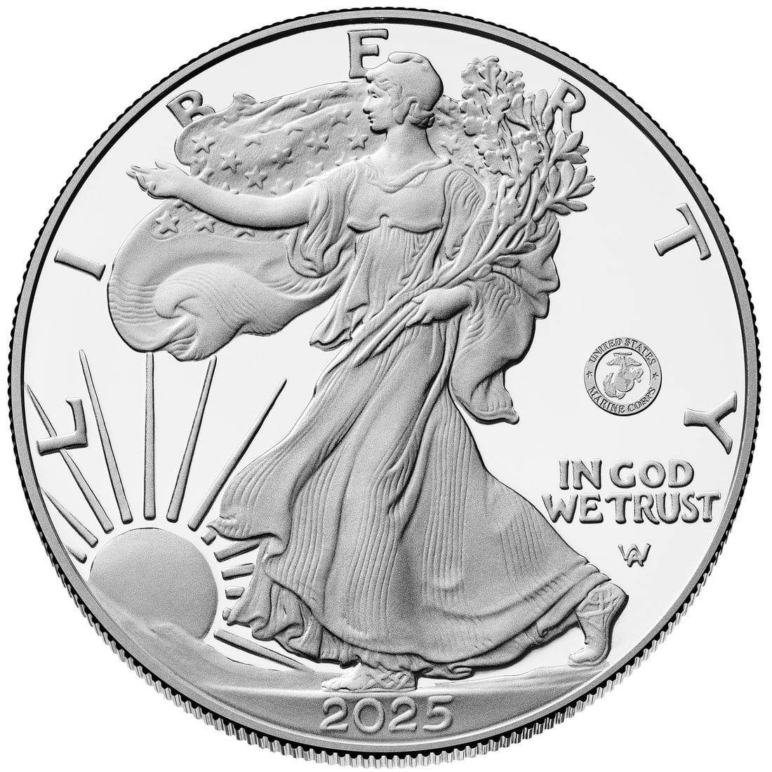 2025 P Philadelphia Silver Eagle $1 Marine Corps Privy OGP (1 of 3)