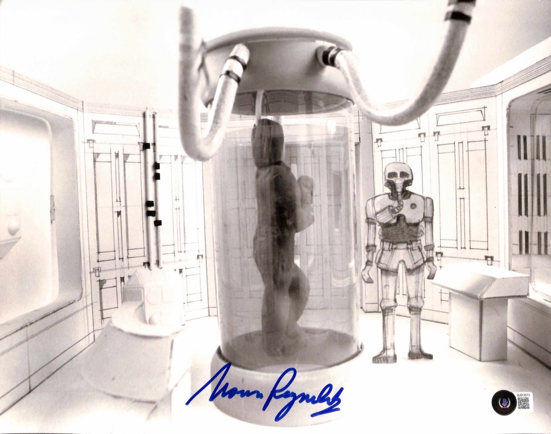 Star Wars ESB Medical Droid concept art 11x14 signed Norman Reynolds BAS: Star Wars ESB Medical Droid concept art 11x14 signed Norman Reynolds BAS This is an autographed 11x14 color photograph featuring concept art of the Medical Droid from Star Wars: The Empire Strikes Bac