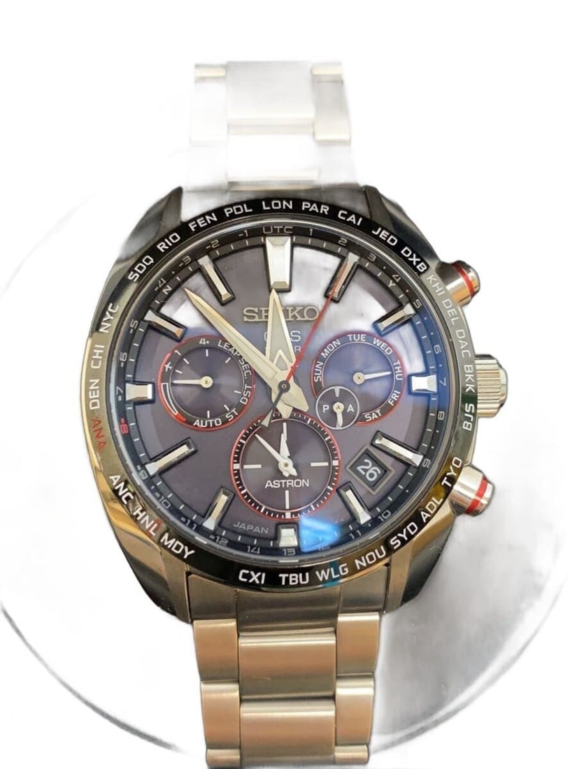 Seiko Astron Shohei Ohtani 2019 Limited Edition Wristwatch: Seiko Astron Shohei Ohtani 2019 Limited Edition Wristwatch This Seiko Astron Shohei Ohtani 2019 Limited Edition wristwatch is crafted for men and features a durable stainless steel case in black. The 