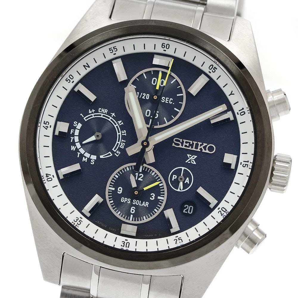 Seiko Prospex GPS Solar Radio Controlled Men's Wristwatch SBED011 5X83-0AH0-1: Seiko Prospex GPS Solar Radio Controlled Men's Wristwatch SBED011 5X83-0AH0-1 This Seiko SBED011/5X83-0AH0-1 Prospex is a men's wristwatch featuring GPS, solar, and radio-controlled technology. Made i