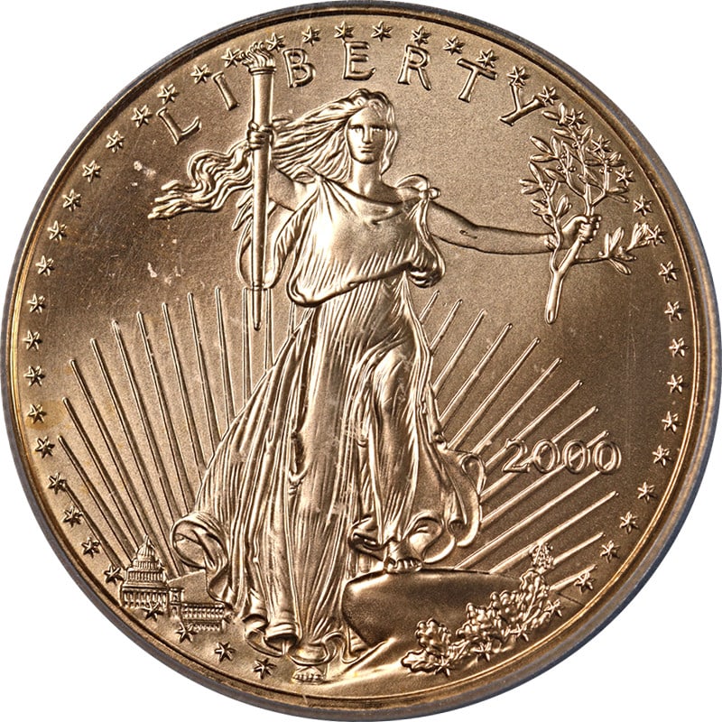 ICG MS70 2000 $50 Gold American Eagle Coin Uncirculated (1 of 4)