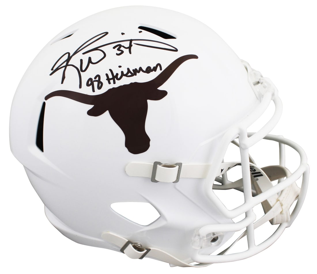 Ricky Williams Autographed Texas Longhorns Full Size Speed Replica Helmet JSA Witness (1 of 3)