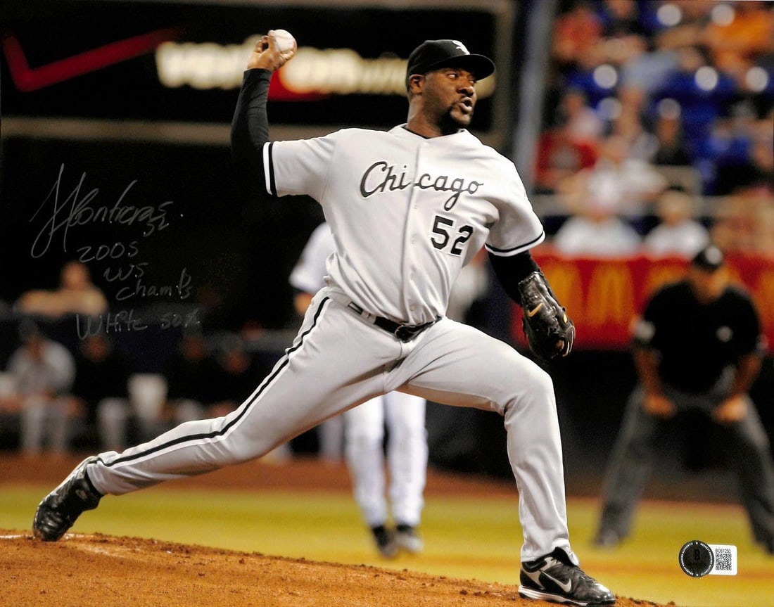 11x14 Beckett Authenticated Jose Contreras White Sox Signed Photo (1 of 1)