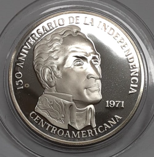 Panama 20 Balboas 1971 Silver Proof Coin 150th Anniversary in Capsule (1 of 2)