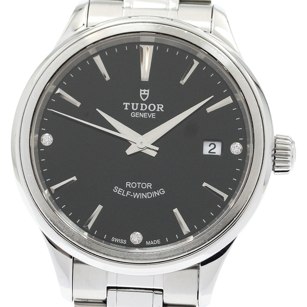 TUDOR automatic mens wristwatch Date Style 12500 3P diamond: TUDOR automatic mens wristwatch Date Style 12500 3P diamond TUDOR 12500 Style 3P Diamond Date Automatic Men's Watch. Pre-owned Swiss wristwatch for men with a diamond date design and automatic movemen