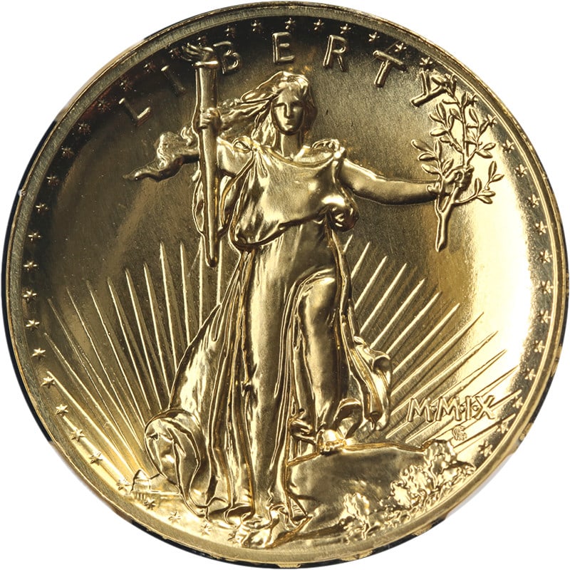 NGC MS69 2009 Ultra High Relief $20 Gold Double Eagle (1 of 4)