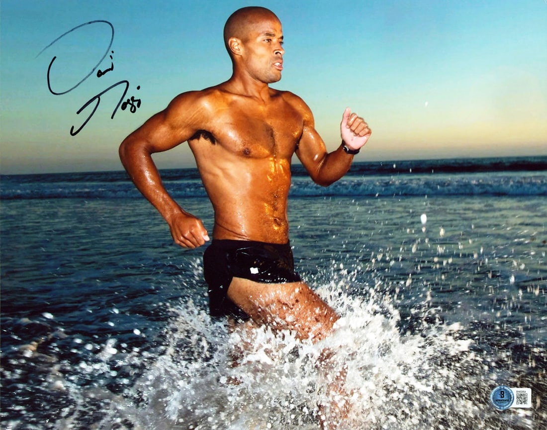11x14 Vertical Photo Signed by David Goggins BAS BN62954: 11x14 Vertical Photo Signed by David Goggins BAS BN62954 Autographed vertical photograph personally signed by David Goggins of Cant Hurt Me. The item is an original 11x14 photo from the United States 