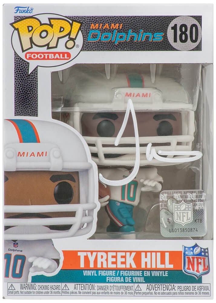 Tyreek Hill Signed Funko Pop Doll #180 Miami Dolphins COA (1 of 1)