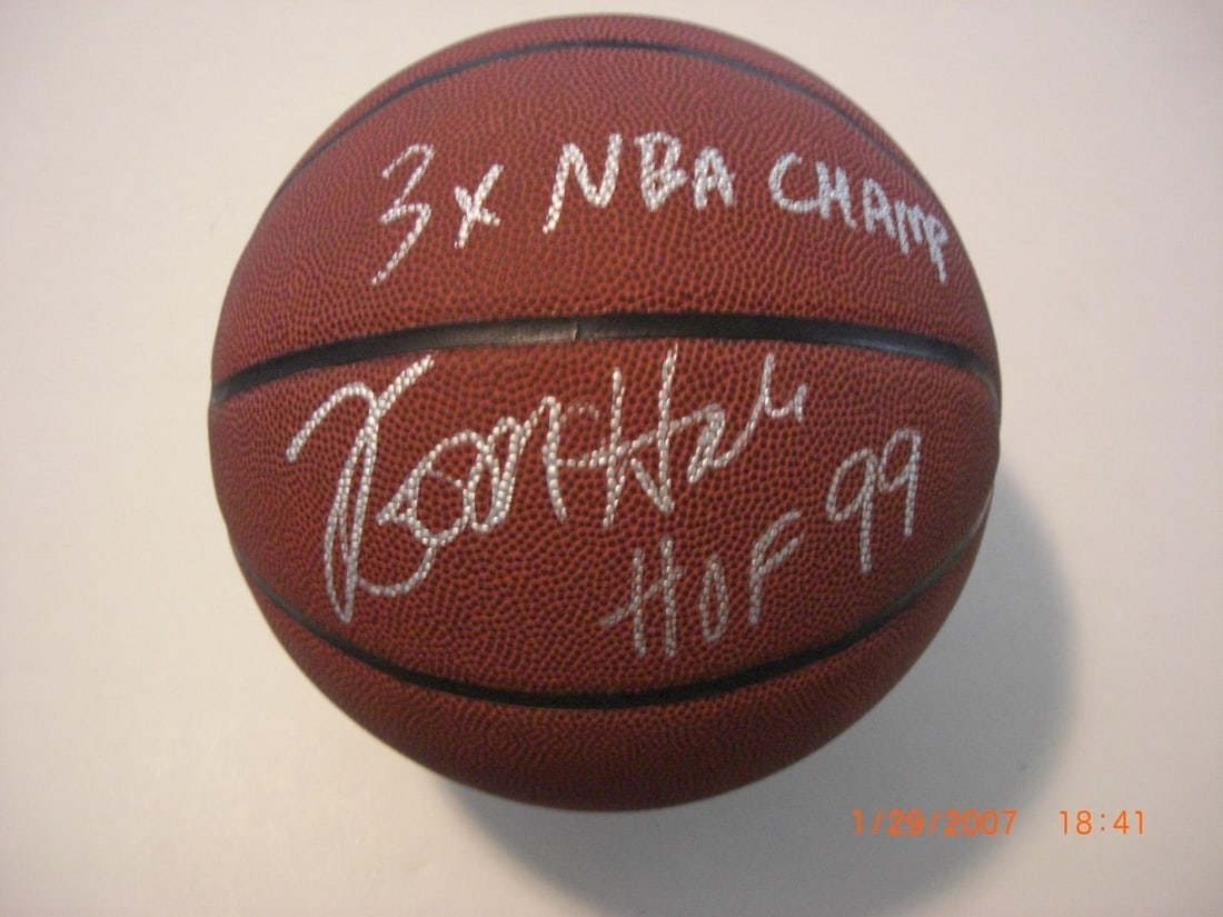 Signed Kevin McHale Basketball with JSA Hologram Hall of Fame Celtics: Signed Kevin McHale Basketball with JSA Hologram Hall of Fame Celtics This pre-owned basketball is signed by Kevin McHale, a Hall of Fame inductee in 1999 and three-time NBA champion with the Boston C