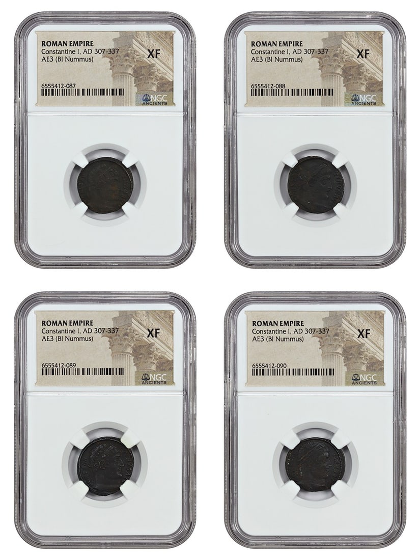 7 Ancient Roman Constantine I AE3 BI Nummus NGC XF Coins (1 of 6)