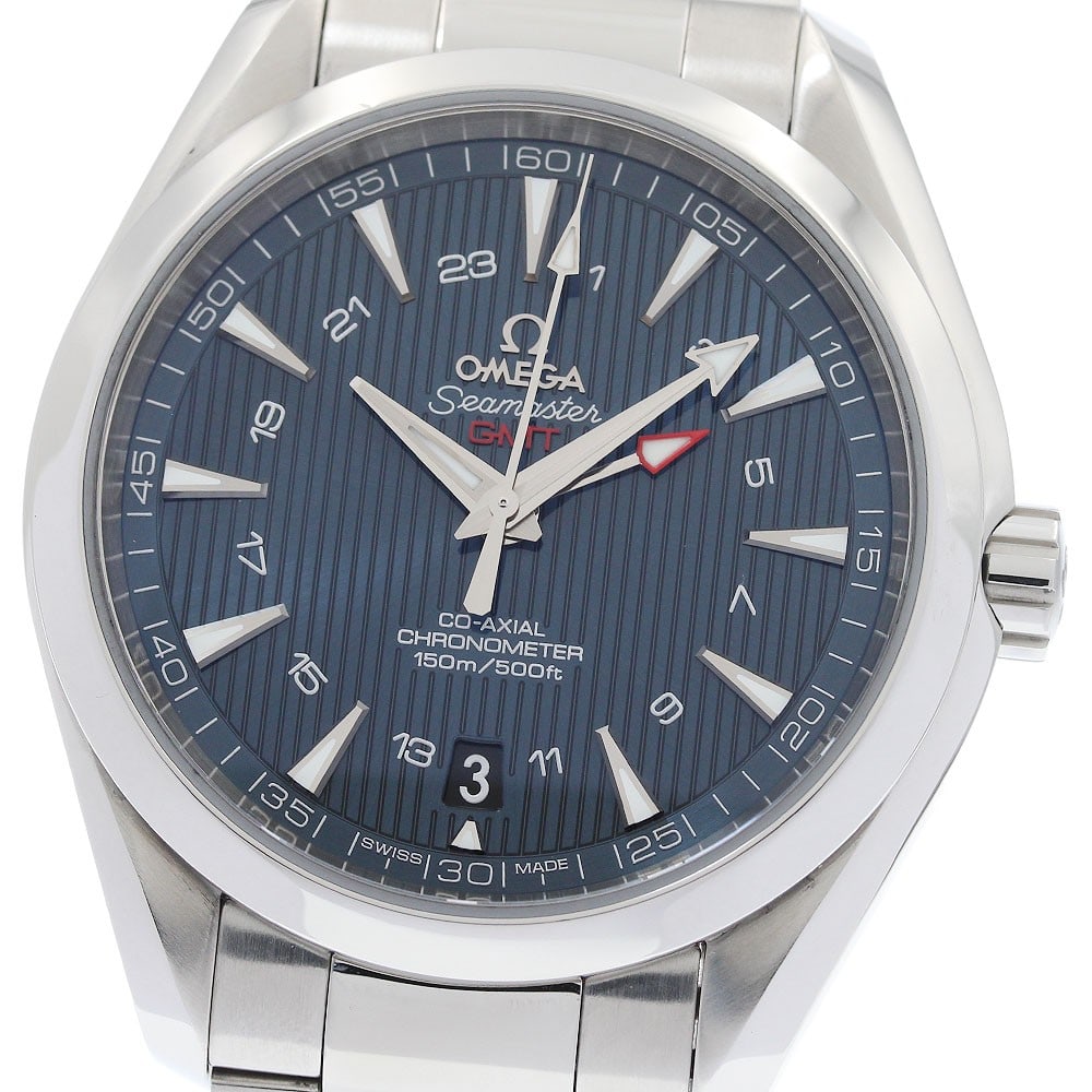 OMEGA Seamaster Aqua Terra GMT Co-Axial Men's Wristwatch 231.10.43.22.03.001: OMEGA Seamaster Aqua Terra GMT Co-Axial Men's Wristwatch 231.10.43.22.03.001 This is an OMEGA Seamaster Aqua Terra GMT Co-Axial men's wristwatch, model 231.10.43.22.03.001. Crafted in Switzerland, thi