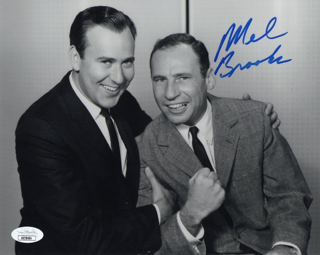 8X10 Photograph Signed by Mel Brooks Featuring Carl Reiner JSA Authenticated (1 of 2)