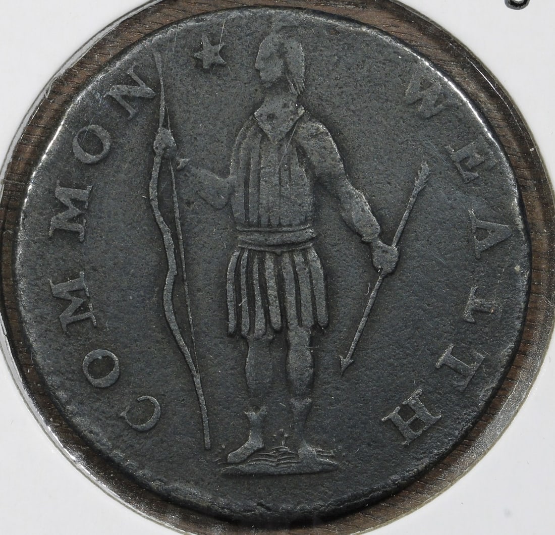 1788 Massachusetts copper colonial cent no period XF: 1788 Massachusetts copper colonial cent no period XF This is a 1788 Massachusetts Colonial Issue Copper Cent, featuring the "No Period" variety. The coin is composed of copper, has a brown (BN) colora