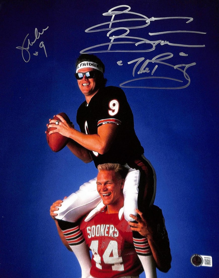 Dual-signed 11x14 football photo McMahon Bosworth Beckett (1 of 1)