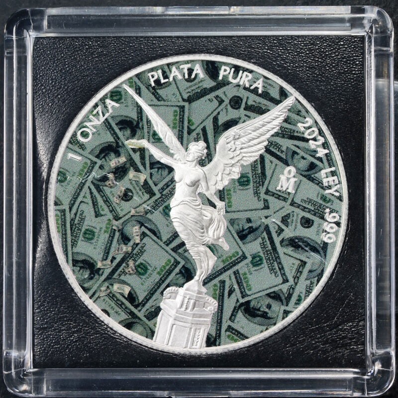 2024 Silver Libertad One Ounce Richertad Edition Coin With OGP and COA: 2024 Silver Libertad One Ounce Richertad Edition Coin With OGP and COA This 2024 Mexico 1 Ounce Silver Libertad RICHERTAD Edition is an uncirculated silver coin featuring a fineness of 0.999. It is pr