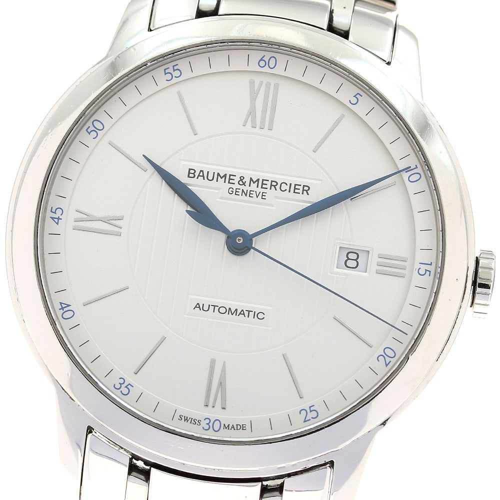BAUME&MERCIER Classima M0A10334 mens wristwatch with date: BAUME&MERCIER Classima M0A10334 mens wristwatch with date Baume & Mercier Classima Date men's wristwatch in pre-owned condition. Swiss-made and designed for the men's department, this watch is identif