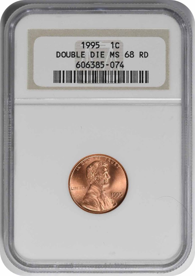 NGC MS68 Red 1995 Lincoln Small Cent FS-101 DDO: NGC MS68 Red 1995 Lincoln Small Cent FS-101 DDO 1995 Lincoln Cent DDO (FS-101) graded MS68 RED by NGC. This uncirculated U.S. small cent is composed of zinc and has no mint mark. The coin is pre-owned