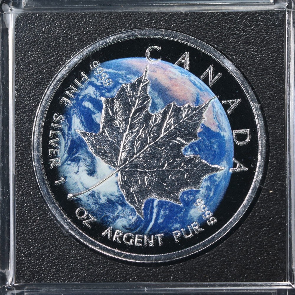 2026 Canada Silver Maple Leaf Earth Edition 1 Ounce $5 Coin (1 of 3)