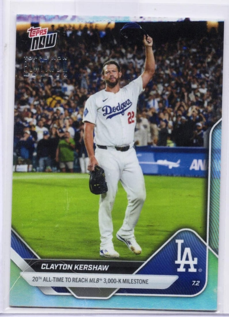 Clayton Kershaw Platinum Member 2025 Topps Now MLB Card #P373 (1 of 2)