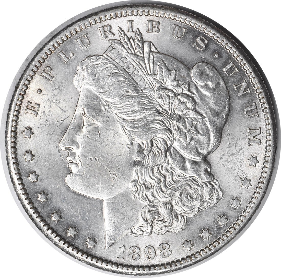 Uncirculated 1898-S Morgan Dollar Silver Coin BU San Francisco Mint: Uncirculated 1898-S Morgan Dollar Silver Coin BU San Francisco Mint This 1898-S Morgan Silver Dollar is an uncirculated coin featuring brilliant uncirculated (BU) grade and remains uncertified. Struck