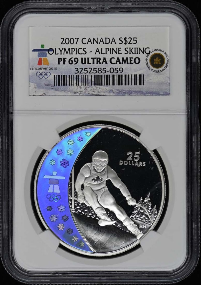 Canada 2007 Olympic Alpine Skiing 25 Dollar NGC PR69DCAM (1 of 2)