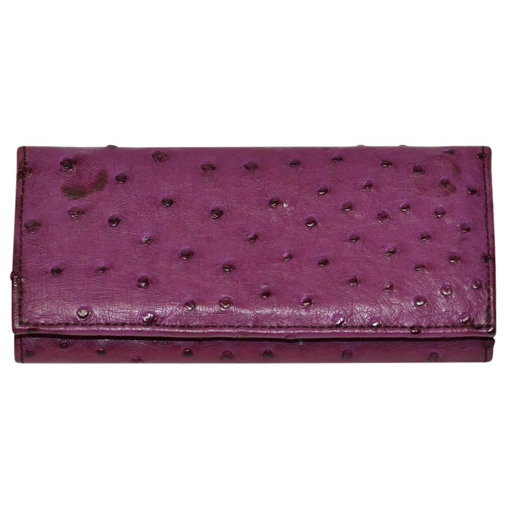 Juan Antonio Purple Ostrich Leather Wallet (1 of 4)