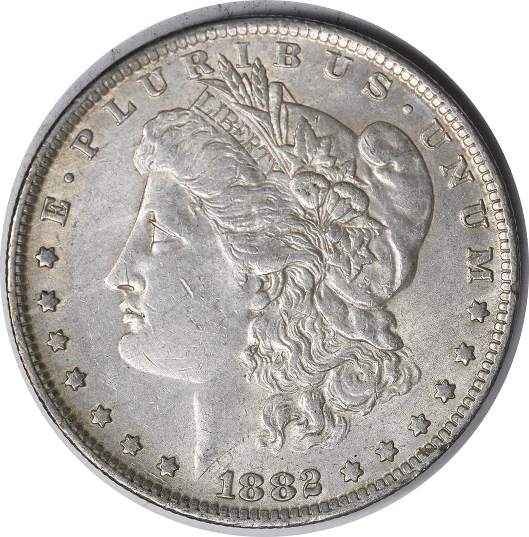 1882-O/S VAM 3 Morgan Silver Dollar 90% Silver AU Uncertified (1 of 2)
