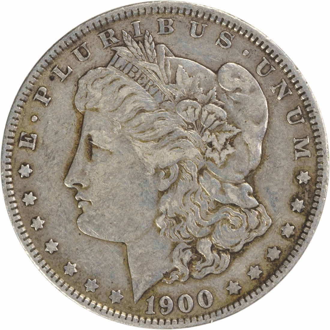 1900-O Morgan Silver Dollar 90% Silver Choice EF Uncertified: 1900-O Morgan Silver Dollar 90% Silver Choice EF Uncertified This 1900-O/CC Morgan Silver Dollar is a remarkable piece of numismatic history. With a composition of 90% silver and 10% copper, this coin