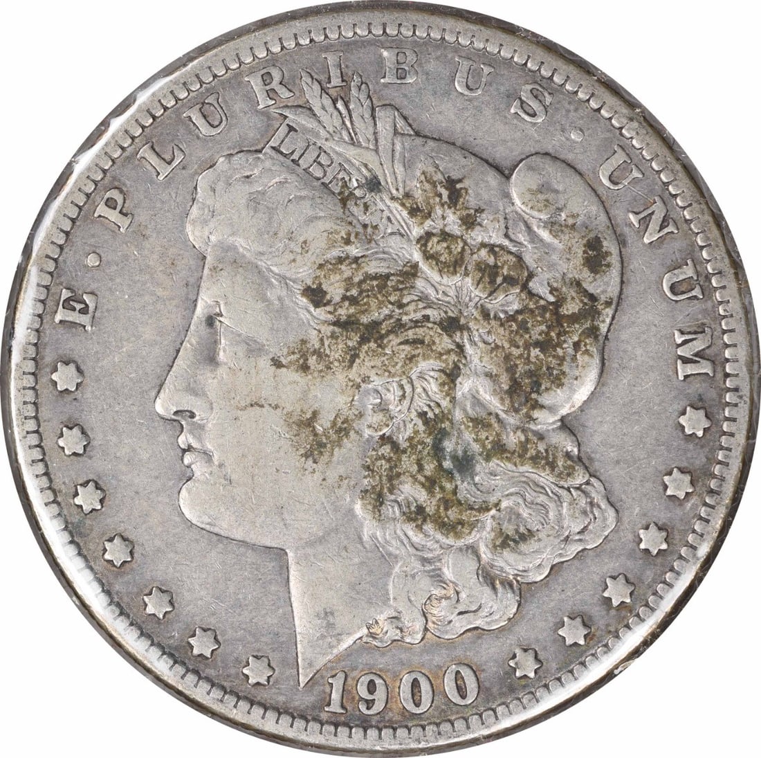 1900-O Morgan Silver Dollar VF Uncertified Coin by George T. Morgan: 1900-O Morgan Silver Dollar VF Uncertified Coin by George T. Morgan This 1900-O/CC Morgan Silver Dollar is a classic piece of American numismatics. Featuring a design by George T. Morgan, this coin is