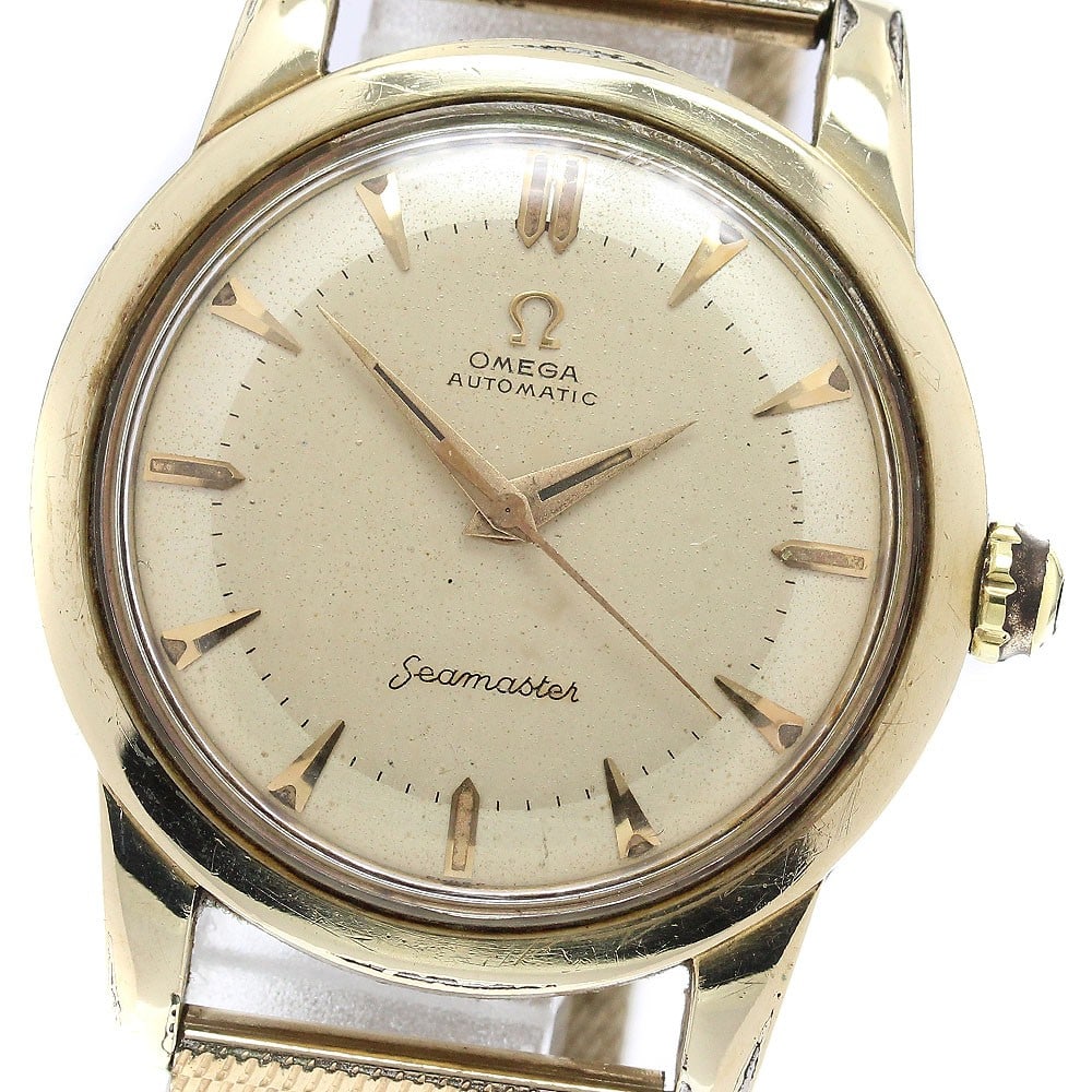Omega Seamaster 2577-22SC automatic men's wristwatch gold dial (1 of 9)