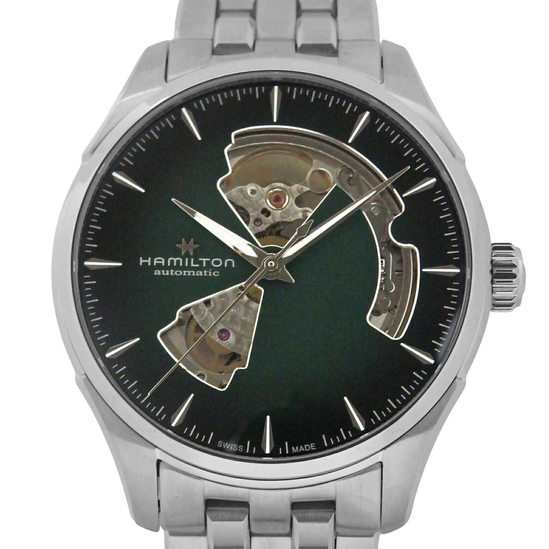 Hamilton Jazzmaster Open Heart Automatic Men's Wristwatch H32675160 (1 of 6)
