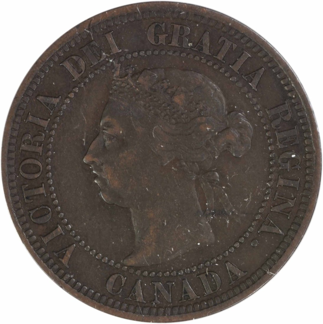 Canada 1891 Small Date Small Leaves 1 Cent KM7 EF Uncertified (1 of 2)