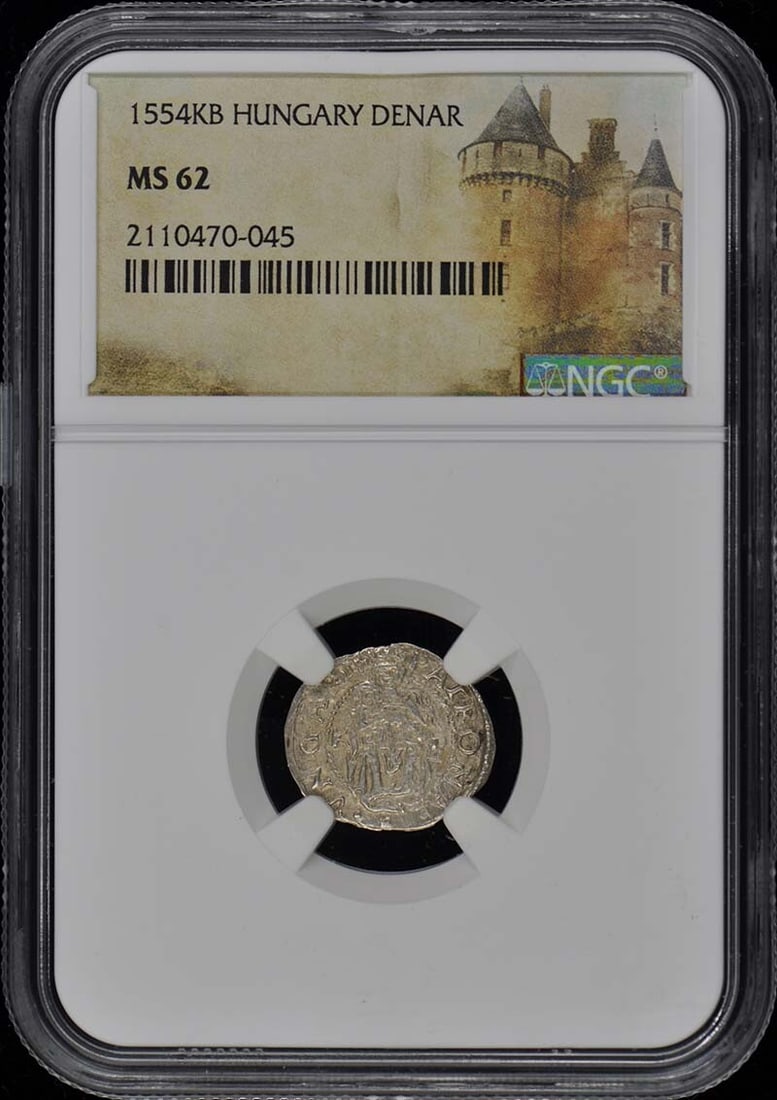 1554KB Hungary Denar Coin NGC MS62 Certified Uncirculated: 1554KB Hungary Denar Coin NGC MS62 Certified Uncirculated This 1554KB Hungary Denar is certified by NGC with a grade of MS62, indicating it is in uncirculated condition. The coin is pre-owned and feat