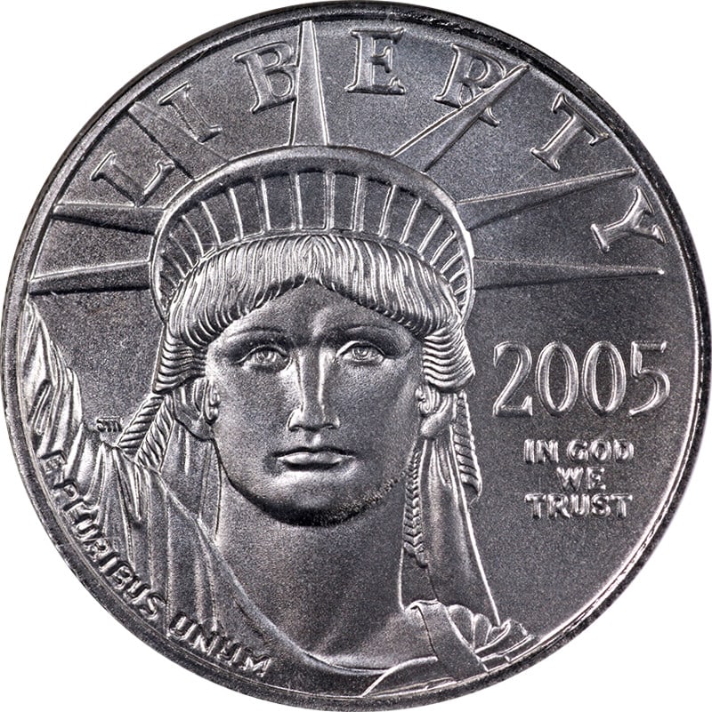 2005 Platinum American Eagle $50 Coin NGC MS70 Brown Label (1 of 4)