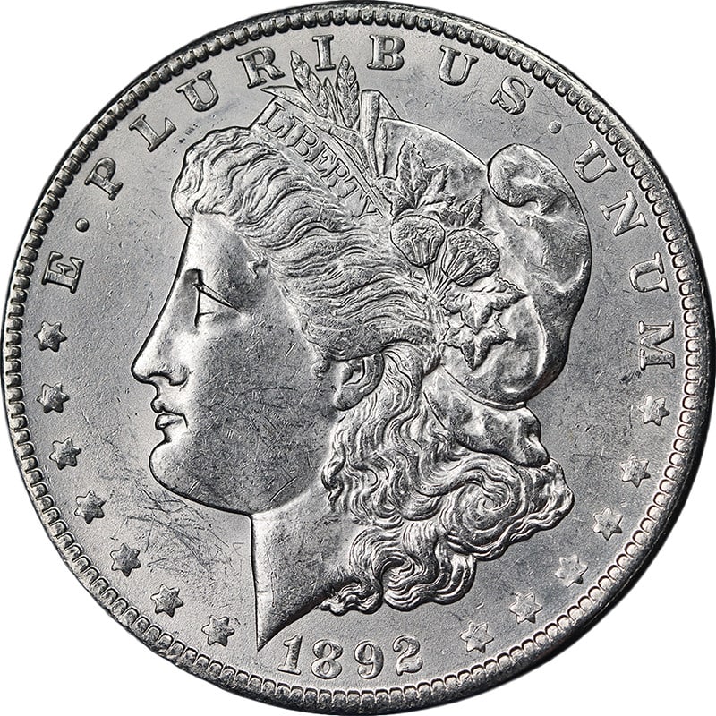 1892 O Morgan Silver Dollar Uncirculated BU Bright White (1 of 2)