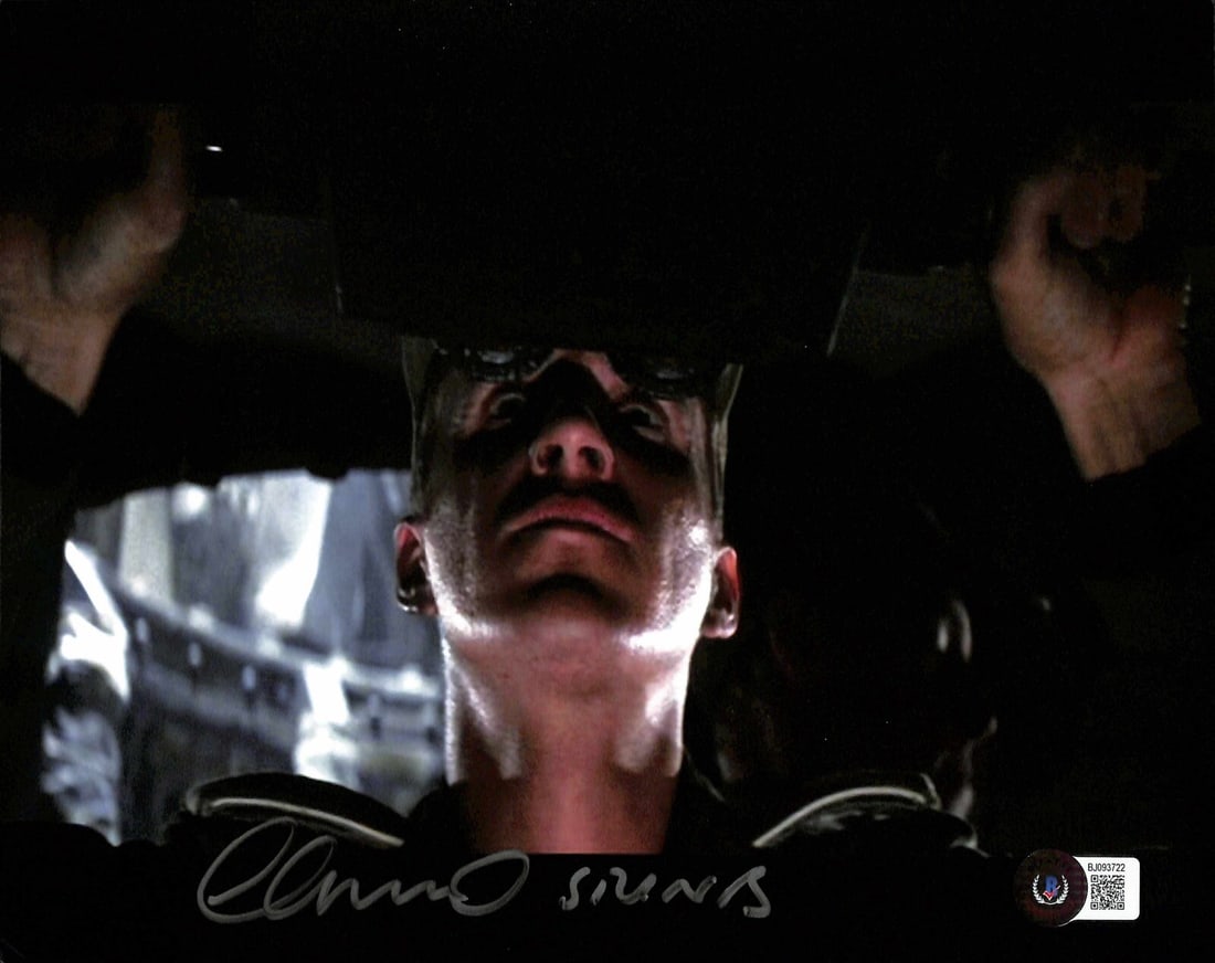 8x10 Photo Signed by Nick Gillard German Tank Driver Indiana Jones Beckett Authenticated: 8x10 Photo Signed by Nick Gillard German Tank Driver Indiana Jones Beckett Authenticated This is an original 8x10 color photograph autographed by Nick Gillard, who portrayed a German Tank Driver in "I