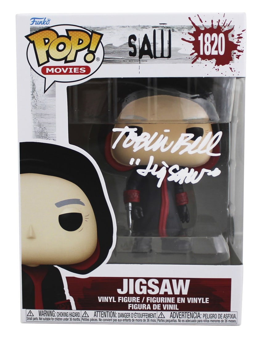 Jigsaw #1820 Funko Pop Figure Signed by Tobin Bell with BAS Authentication (1 of 7)