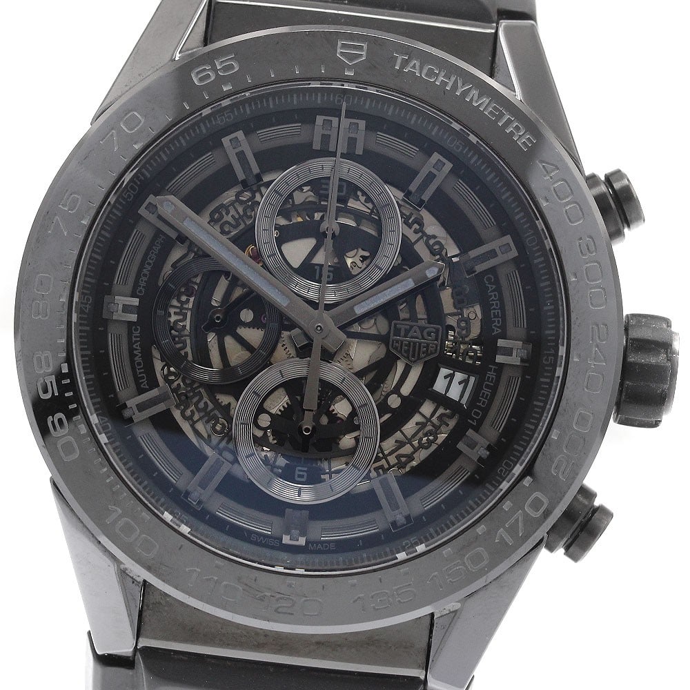 TAG HEUER Carrera Calibre Heuer 01 Car2A90 Mens Wristwatch (1 of 5)