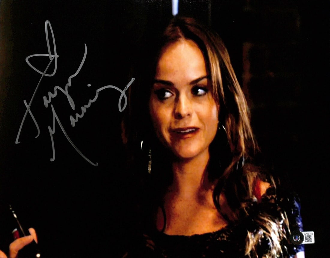 Taryn Manning Autographed Sons of Anarchy 11x14 Photo Beckett Certified: Taryn Manning Autographed Sons of Anarchy 11x14 Photo Beckett Certified This 11x14 photograph features Taryn Manning in her role as Cherry from the television series Sons of Anarchy. The photograph is