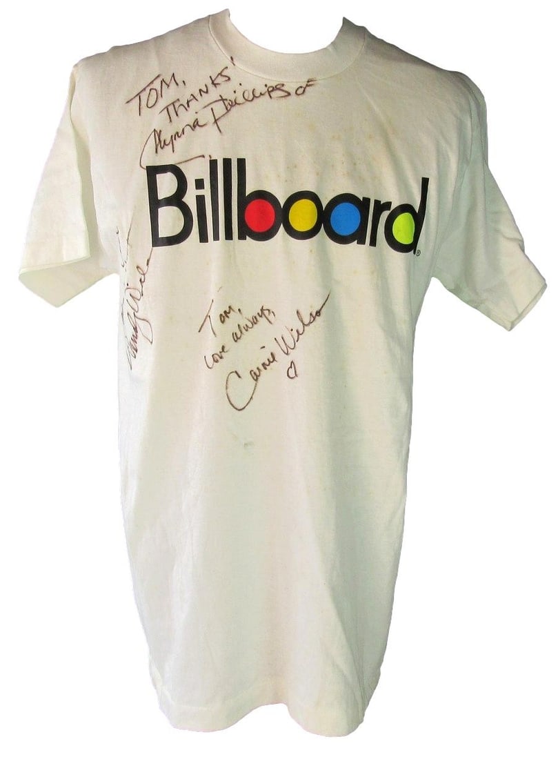 Triple Signed Wilson Phillips Billboard T-Shirt XL With PSA DNA Authentication (1 of 6)