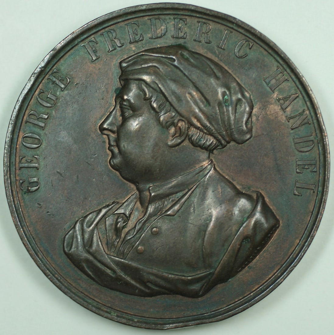 Handel Centenary Crystal Palace Bronze Medal 51mm 1859 (1 of 4)