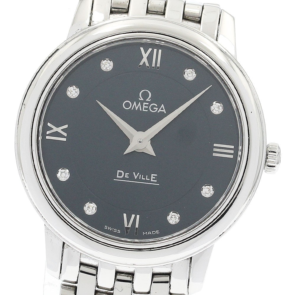 OMEGA De Ville Prestige 424.10.27.60.53.001 Ladies Quartz Diamond Watch: OMEGA De Ville Prestige 424.10.27.60.53.001 Ladies Quartz Diamond Watch OMEGA De Ville Prestige ladies wristwatch with an 8-diamond design and quartz movement. This pre-owned watch is from Switzerland