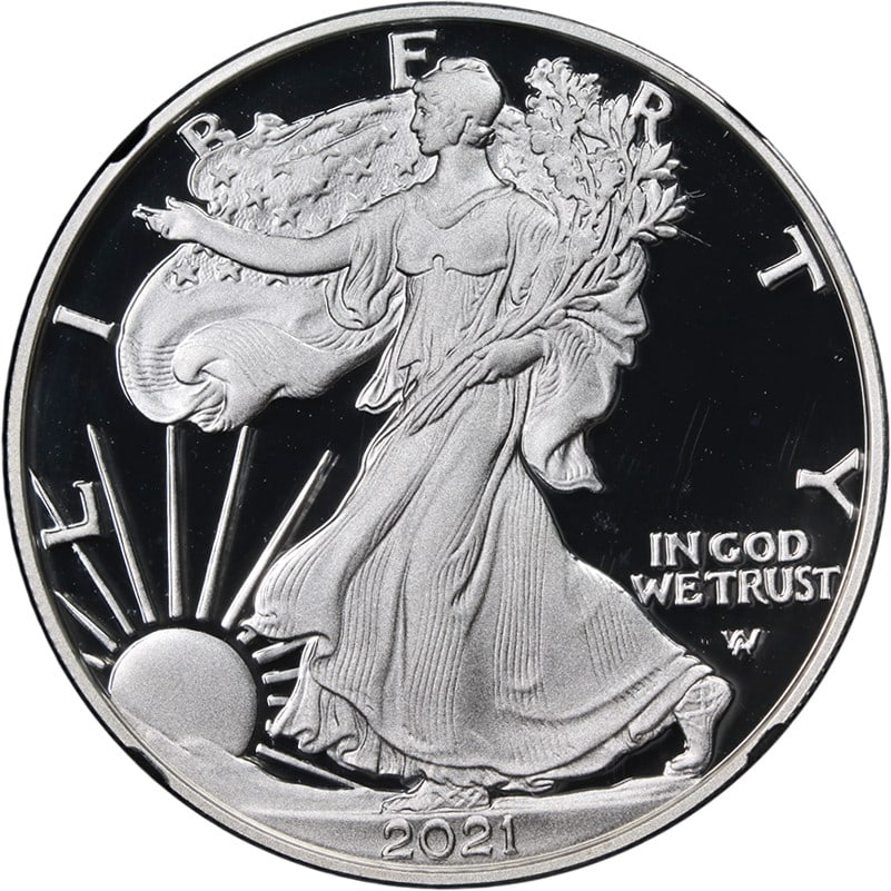 2021-W Silver American Eagle $1 Type 2 NGC PF70 UCAM First Day Issue (1 of 4)