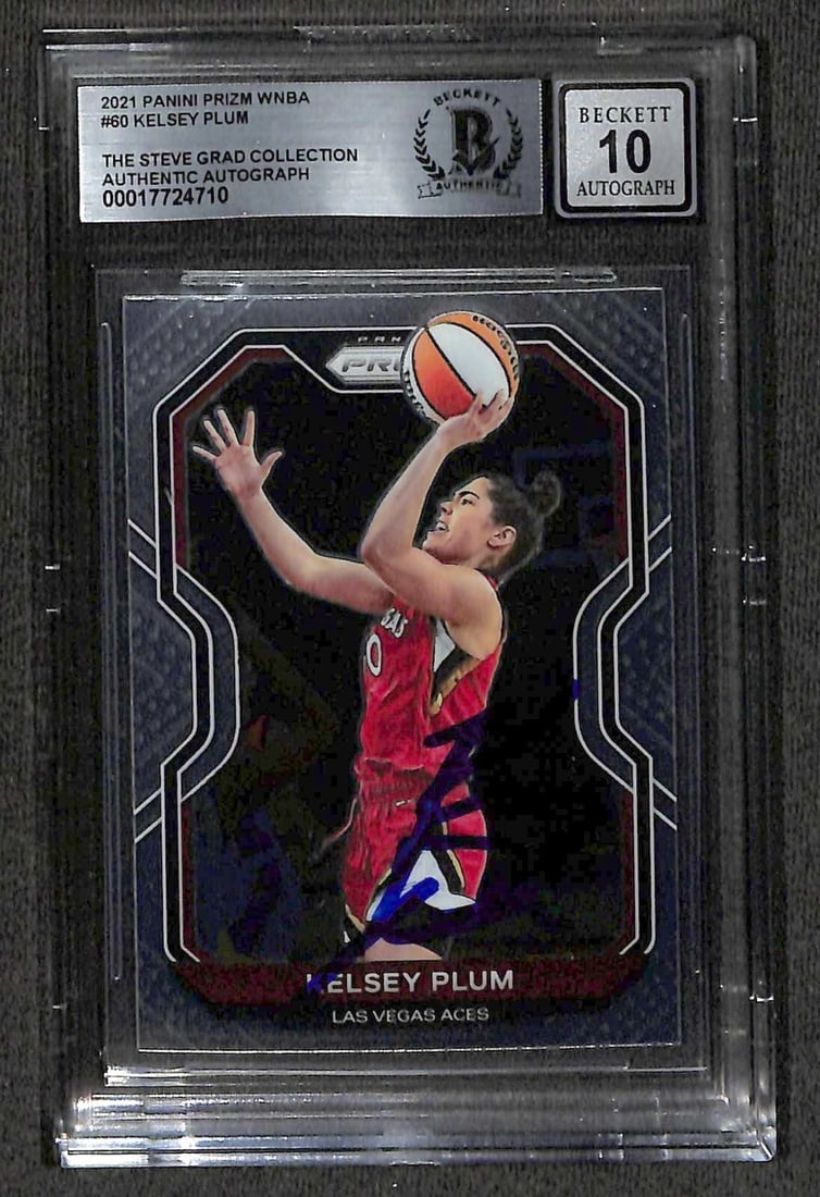 2021 Panini Prizm #60 Kelsey Plumb Signed Card AUTO 10 Beckett (1 of 1)