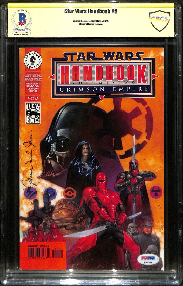 James Earl Jones Signed Star Wars Handbook Crimson Empire Vol 2 Beckett Authenticated (1 of 1)